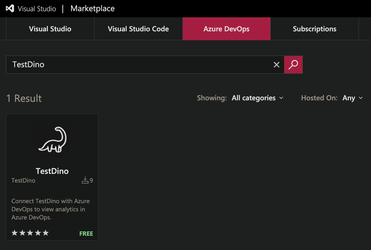 Open the Visual Studio Marketplace