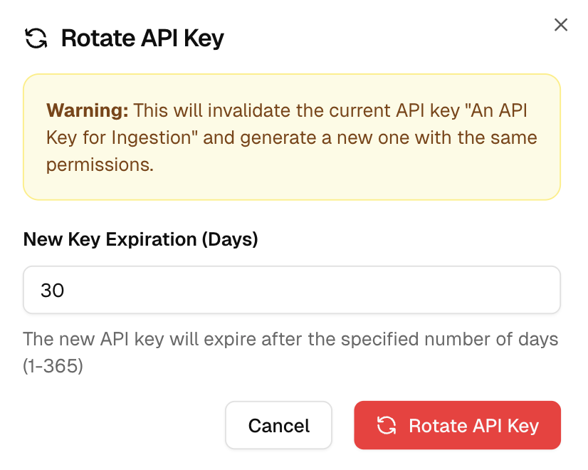 api key actions