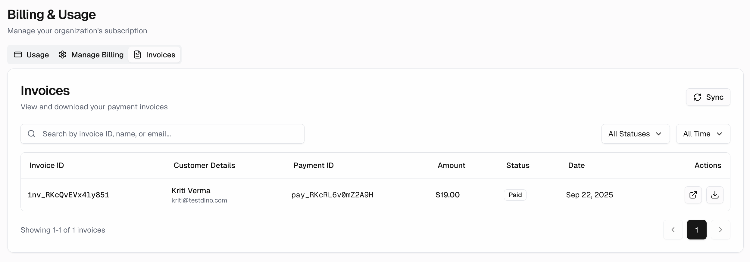 Invoices